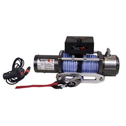 Rugged Ridge 15100.11 10,500Lb Winch with Synthetic Rope and Hawse Fairlead